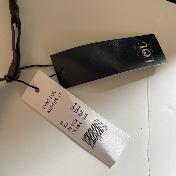 🆕 Lou Paris Smoke Grey Lace Bra - Women’s Size 38B / B38 - Picture 6 of 11